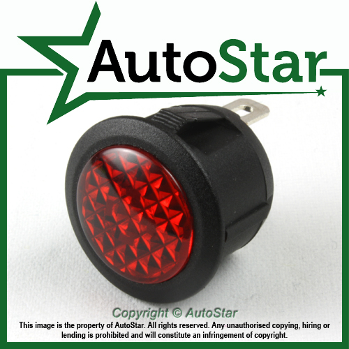 Red LED Warning Light 12v 12 volt Dashboard Panel Indicator Classic